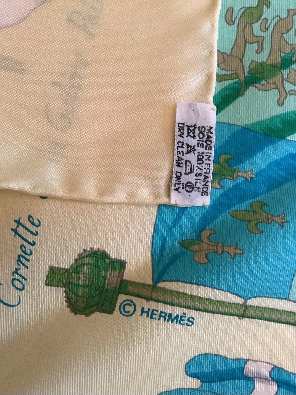 Hermes square silk